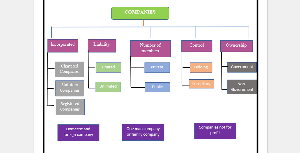 Types Of Companies Under The Companies Act Social Laws Today