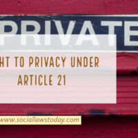 Right to Privacy
