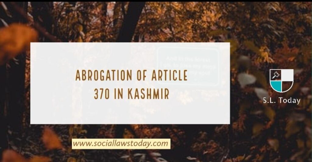 article 370 abrogation in kashmir essay