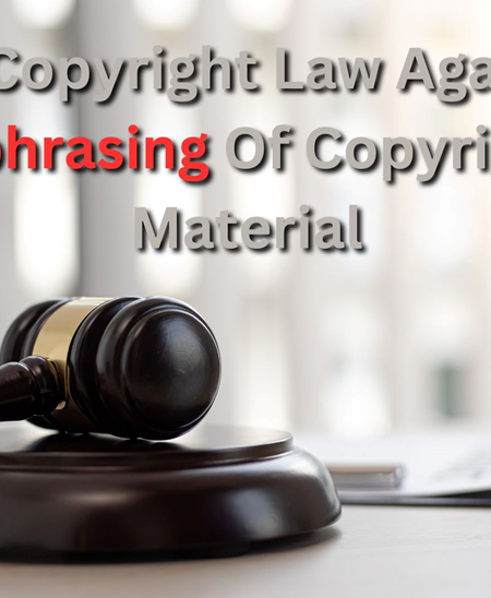 And, if we talk about paraphrasing copyrighted material, the US has some very strict laws against paraphrasing copyrighted work.