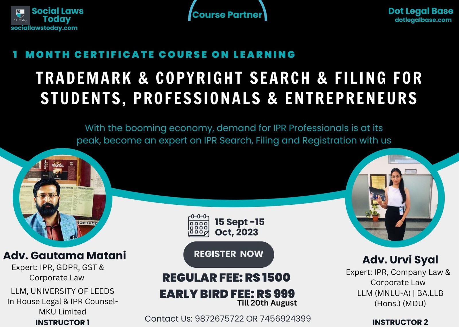 Certification Course: Trademark & Copyright search and filing for Students, Professionals & Entrepreneurs